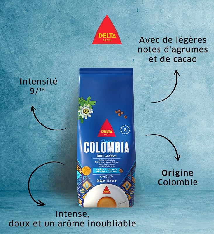 Colombia Café en Grains 500 g de Café, Intensité 8