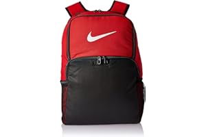 NIKE Brasilia XLarge Backpack 9.0, University Red/Black/White, Misc