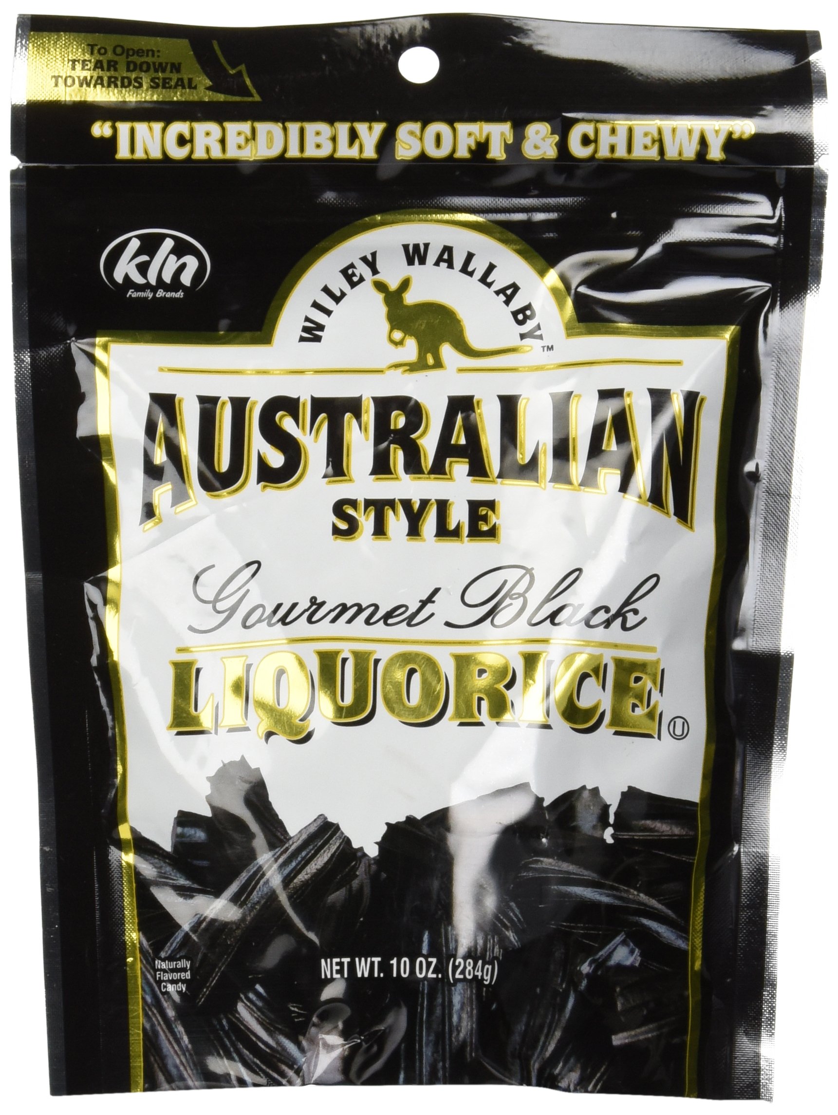 Australian Style Gourmet Soft Black Licorice (Liquorice) [Wiley Wallaby