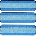 3 Pack Microfiber Cleaning Pads for Bona Mop, Safe for Hardwood and Hard-Surface Floors, Reusable Microfiber Mop Pads for 18 Inch Mop, No Residue, Super-Absorbent, Over 500 Machine Washes, Mr. Scrub