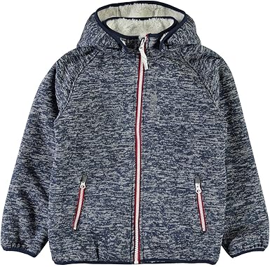 NAME IT Softshelljacke Strickoptik mit Teddyfell