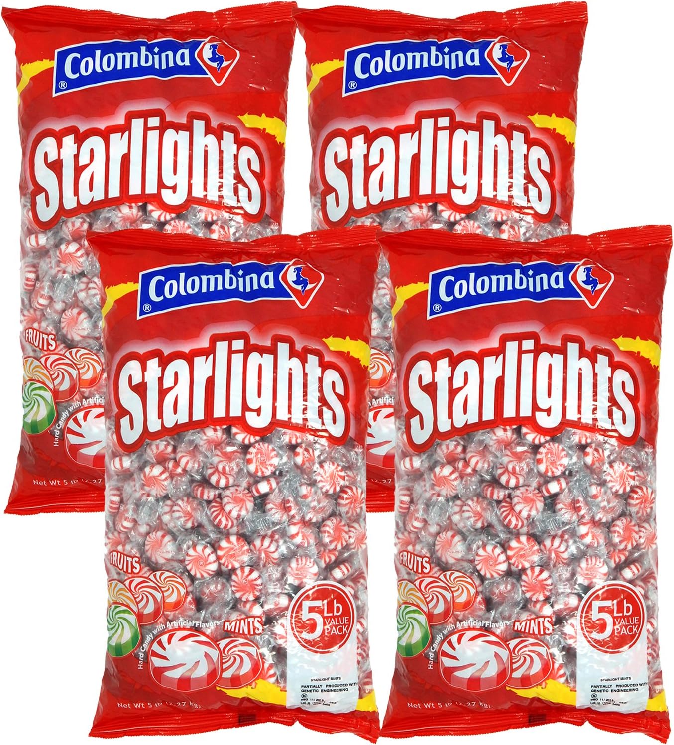 Nosh Pack Peppermint Starlight Mints Individually Wrapped Candy Bulk 20 Pounds โ Approx. 1600 Mints