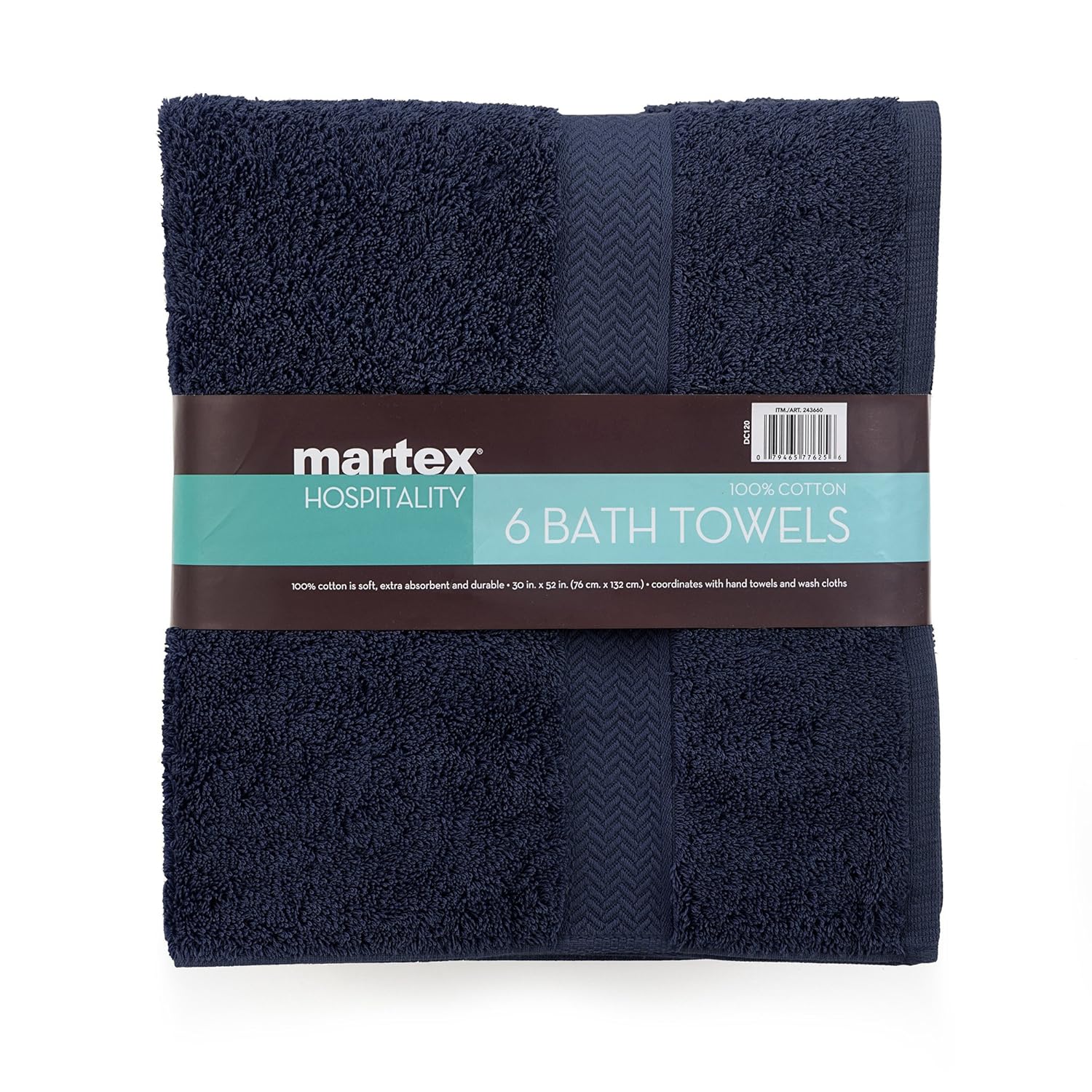 COMMERCIAL PREMIUM 6 PIECE BATH TOWEL SET BY MARTEX 6 Bath Towels, Home, Business