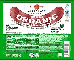 Applegate Great Organic Turkey Hot Dog Uncured, 10oz
