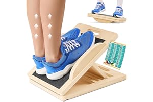 ZOCOSQUAT Slant Board with 6 Incline Angles - Transforms Into a Balance Board - Premium Calf Stretcher and Wobble Board for Effective Calf Stretching and Squats - Slant Boards for Exercise & Calf Stretch Board with Velour Board Surface