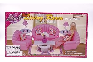 gloria Barbie Size Dollhouse Furniture - Living Room Set
