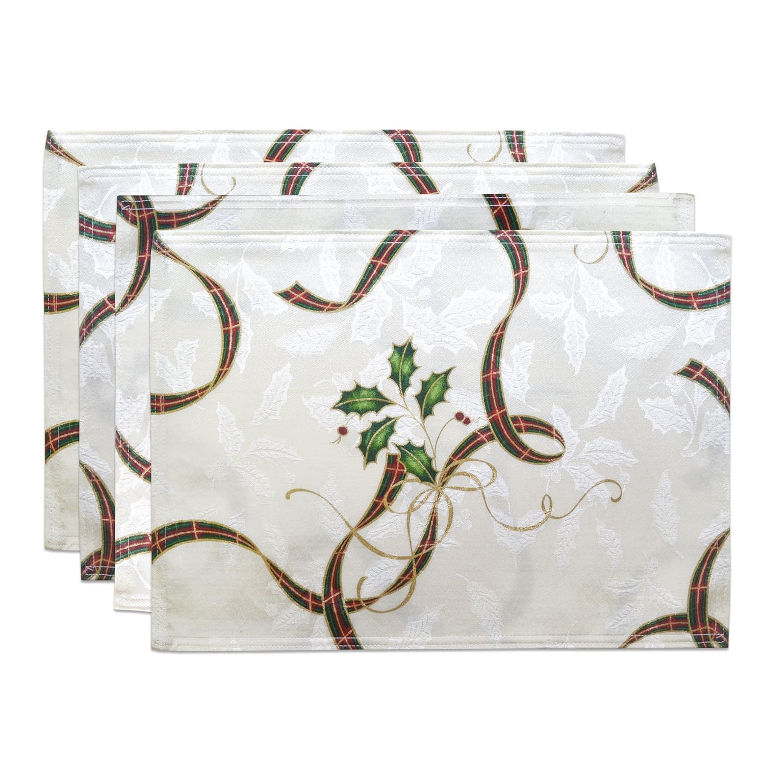 Lenox Holiday Nouveau Ribbon Set of 4 Placemats Amazon.ca Home & Kitchen