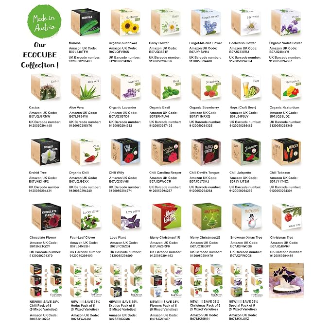 FeelGreen Ecocube - Juego Especial de 5 Paquetes Variados para ...