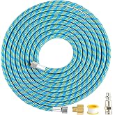 EcuoPix Premium10-Ft Braided Airbrush Hose with US-Standard Air Compressor Quick Connect and 1/8" to 1/4" Adapter, Compatible with Harder &amp; Steenbeck, Iwata, Badger and Other Mainstream Airbrushes