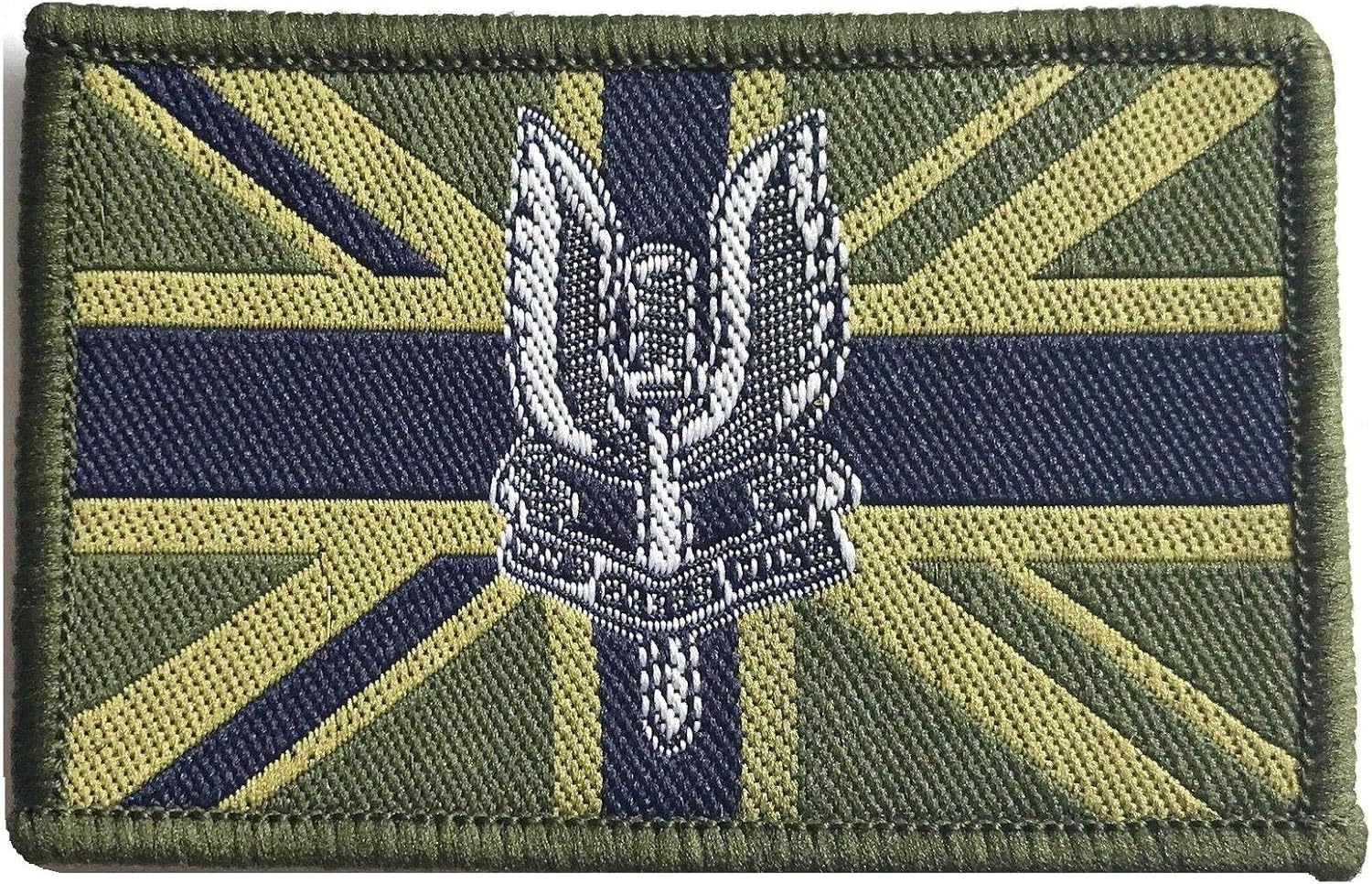 SAS UNION JACK PATCH sew on army olive military Who Dares Wins flag