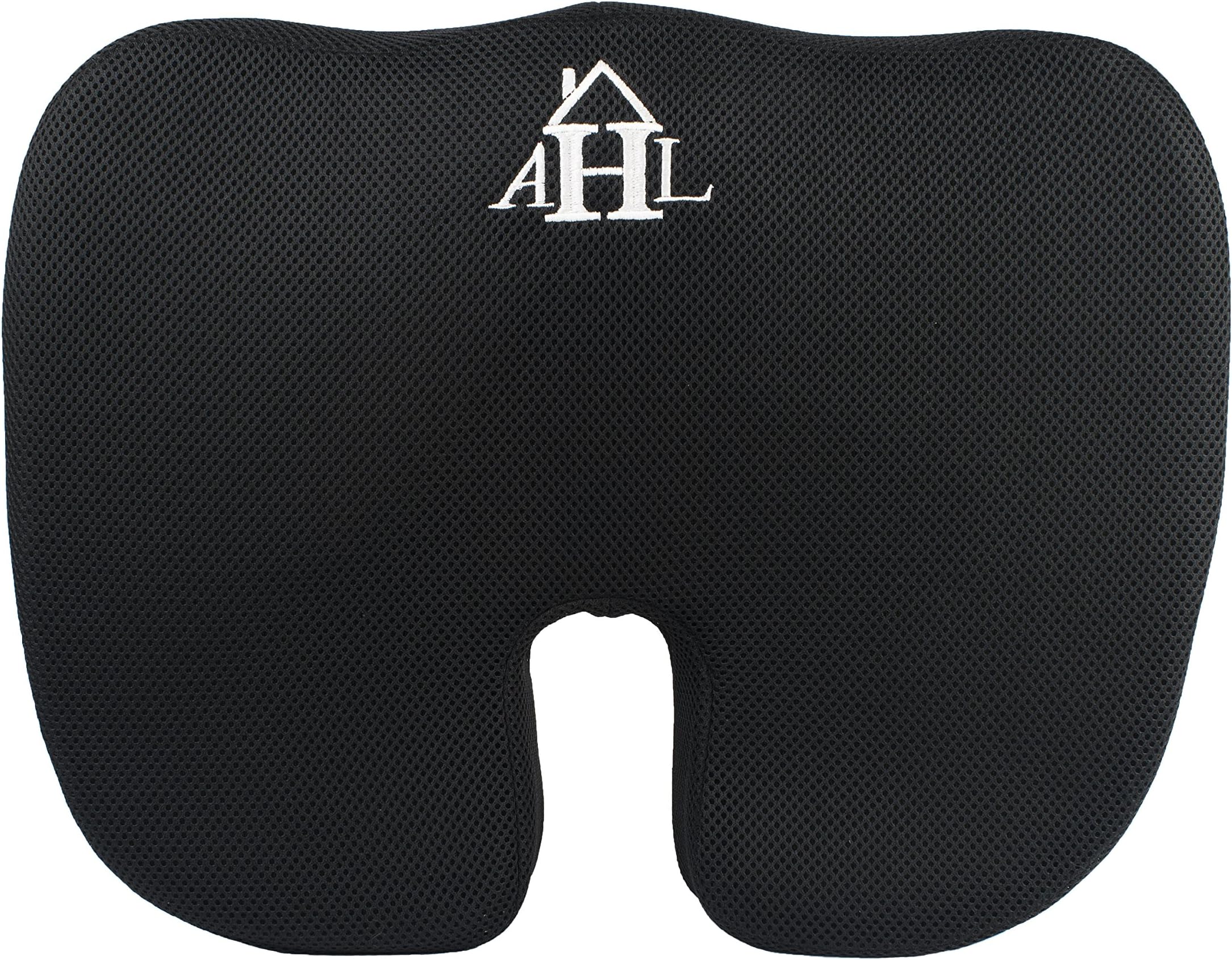Coccyx Seat Cushion for Back Support - Relief Pillow for Office Chair Or Car