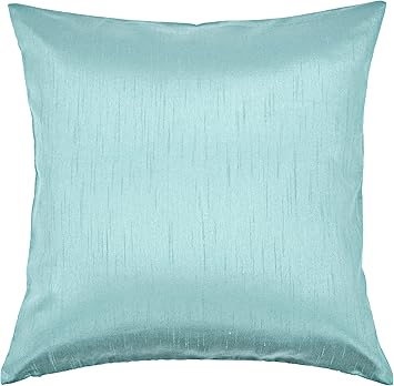 Amazon Com Aiking Home Solid Faux Silk Euro Sham Pillow Cover
