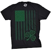 Mens Novelty Saint Patricks T Shirt Funny Irish Tees Cool Party Tees for Guys