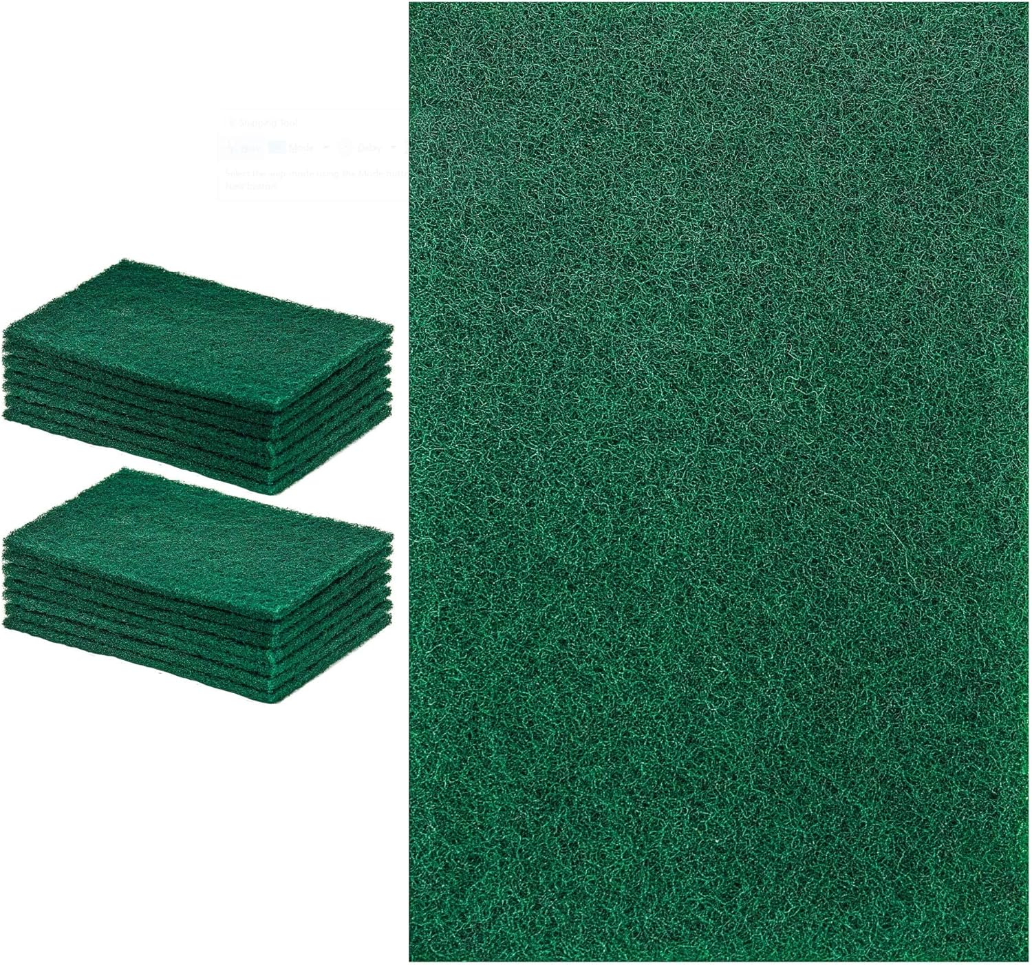 DecorRack 14 Large Cleaning Scouring Pads for Kitchen, Dishes, Bathroom, Household