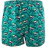 ROCK ATOLL Men's Funny Patterned Soft Cotton Novelty Boxer Shorts Underwear S-XXL