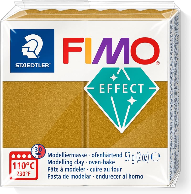 Staedtler FIMO Effect Metallic Gold 57g Polymer Clay 8010-11”,