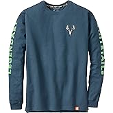 Legendary Whitetails Men's Long Sleeve T-Shirt Graphic Tee Preshrunk 100% Heavyweight Cotton