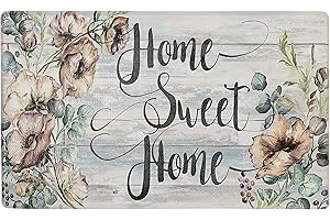 SoHome Cozy Living Anti Fatigue Kitchen Mat for Floor, Floral Themed Kitchen Rug Mat, Stain Resistant, Easy Clean, 1/2 Inch Thick Kitchen Mat, 18" x 30", Pink/Grey