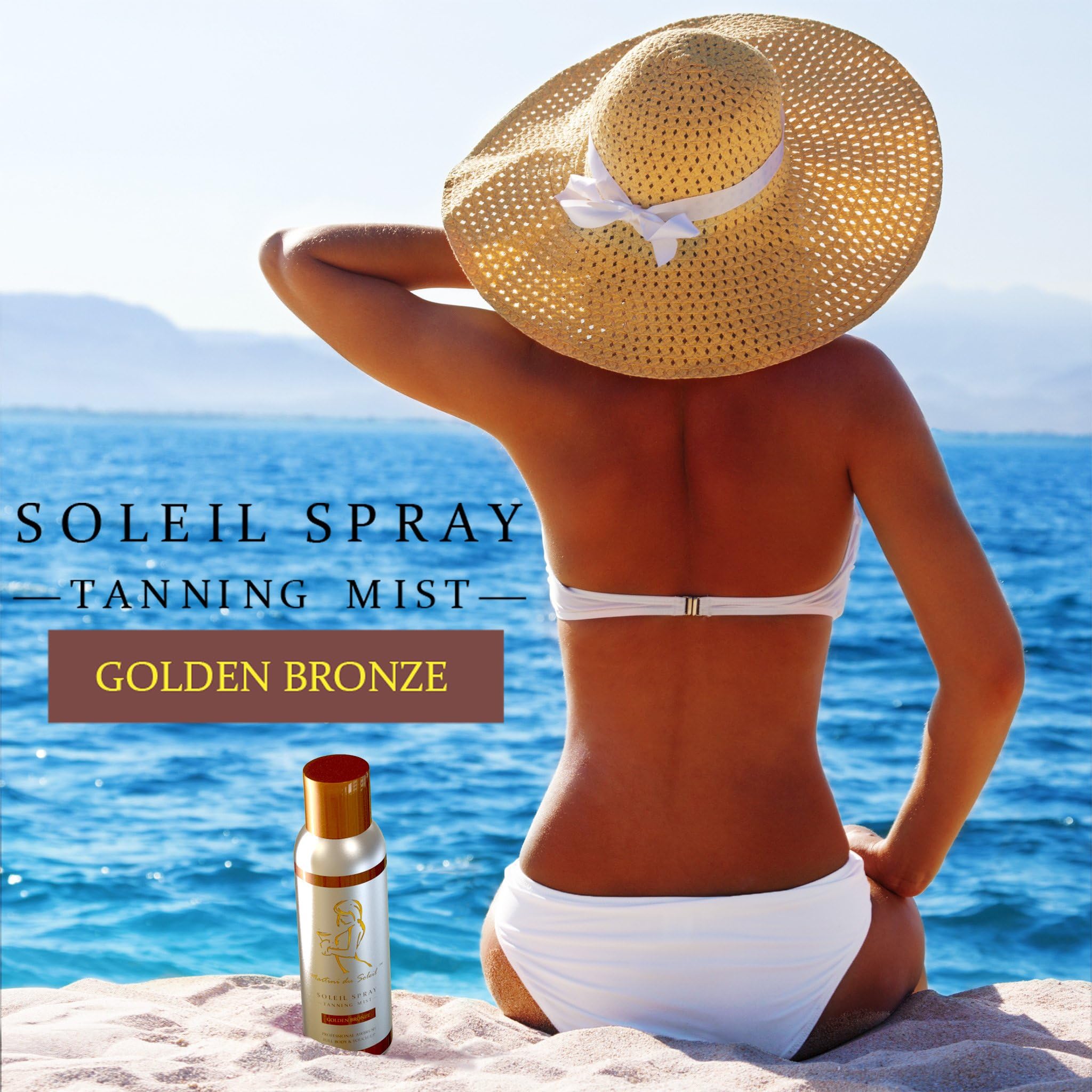 BEST SELF TANNING AIRBRUSH SUNLESS BRONZER-INDOOR TANNING SPRAY TAN. 100% SATISFACTION MONEY BACK GUARANTEE!!! DU SOLEIL SPRAY TANNING MIST IS 100% ORGANIC- SUNLESS SELF BRONZED TANNER-PROVIDES THE BEST NATURAL LOOKING AND EVEN TAN WITH ULTRAFAST DRYING-SUNLESS TANNING SPRAYS ON EVENLY UTILIZING A SMOOTH CONSISTENT DEEP DARK GOLDEN BRONZE TAN- WITH A AEROSOL DELIVERY SYSTEM- NO MORE TANNING SALONS- TANNING BEDS OR STREAKING. 100% SATISFACTION GUARANTEE ! MADE IN THE USA!