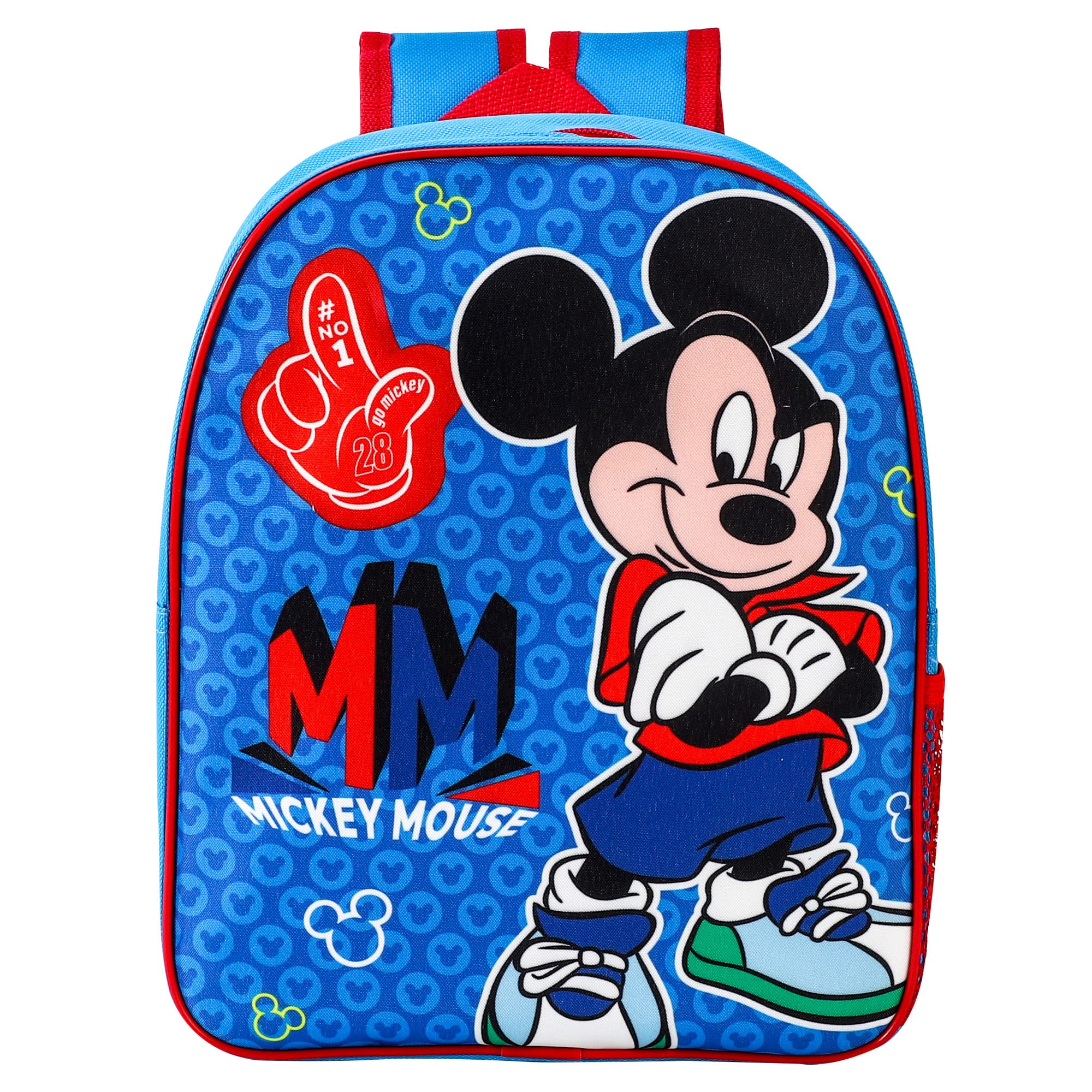 Mickey Mouse & Donald Duck Junior Backpack School Bag w Side Pocket Children's Kid's Character Boys