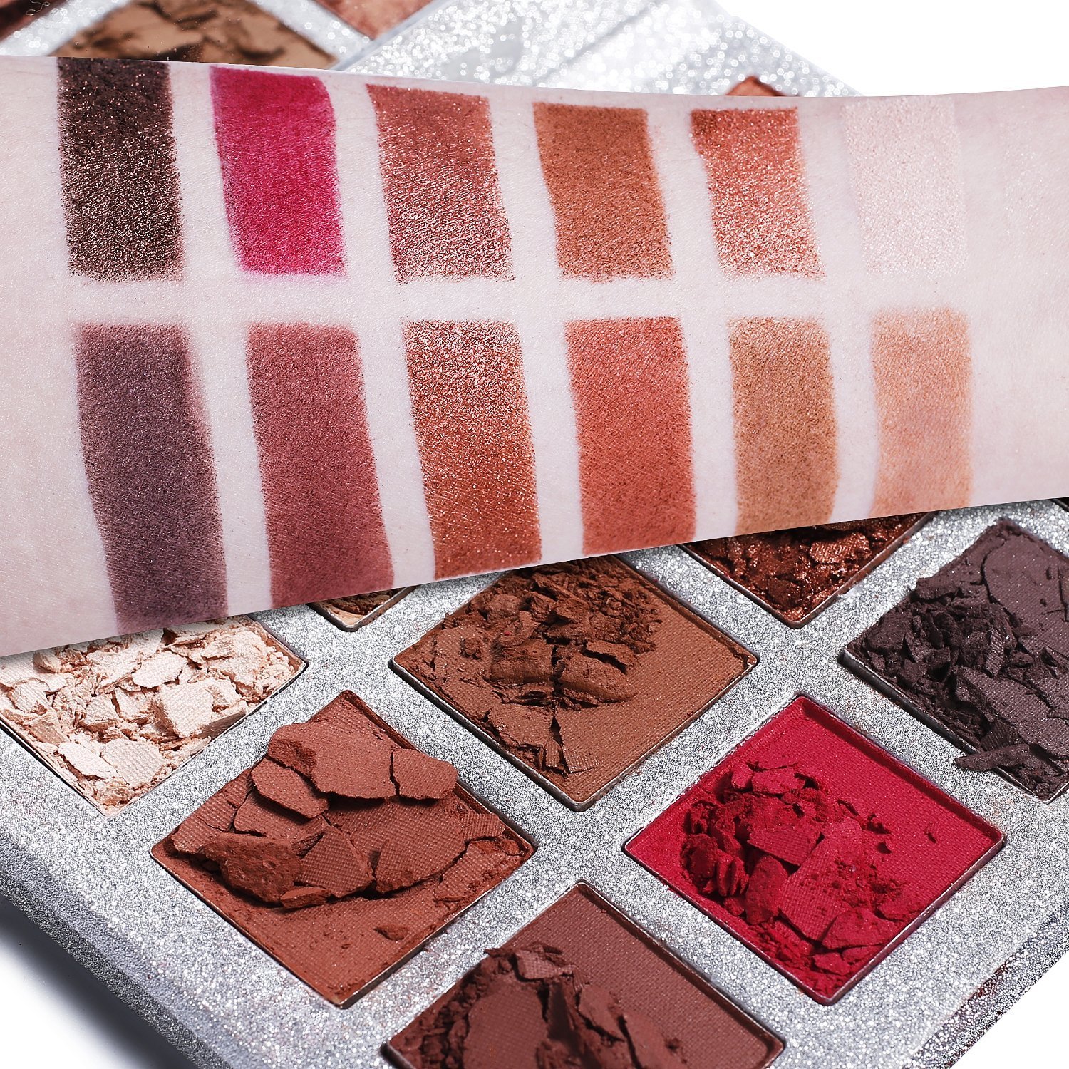 Eyeshadow Makeup Palette, Valuemakers 12 Colors Waterproof & Ultra Pigmented Make-up Eye Shadows - Matte and Shimmer EyeShadow Powder Cosmetic Makeup Set- Vegan and Cruelty Free