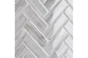 CRE8TIVE 4 Sheets Herringbone Tiles Peel and Stick Backsplash for Kitchen Bathroom 12"x12" Self Adhesive Tile Stickers Back Splash Stick on Tiles Light Wood Look Wall Tiles for Fireplace Wall Decor