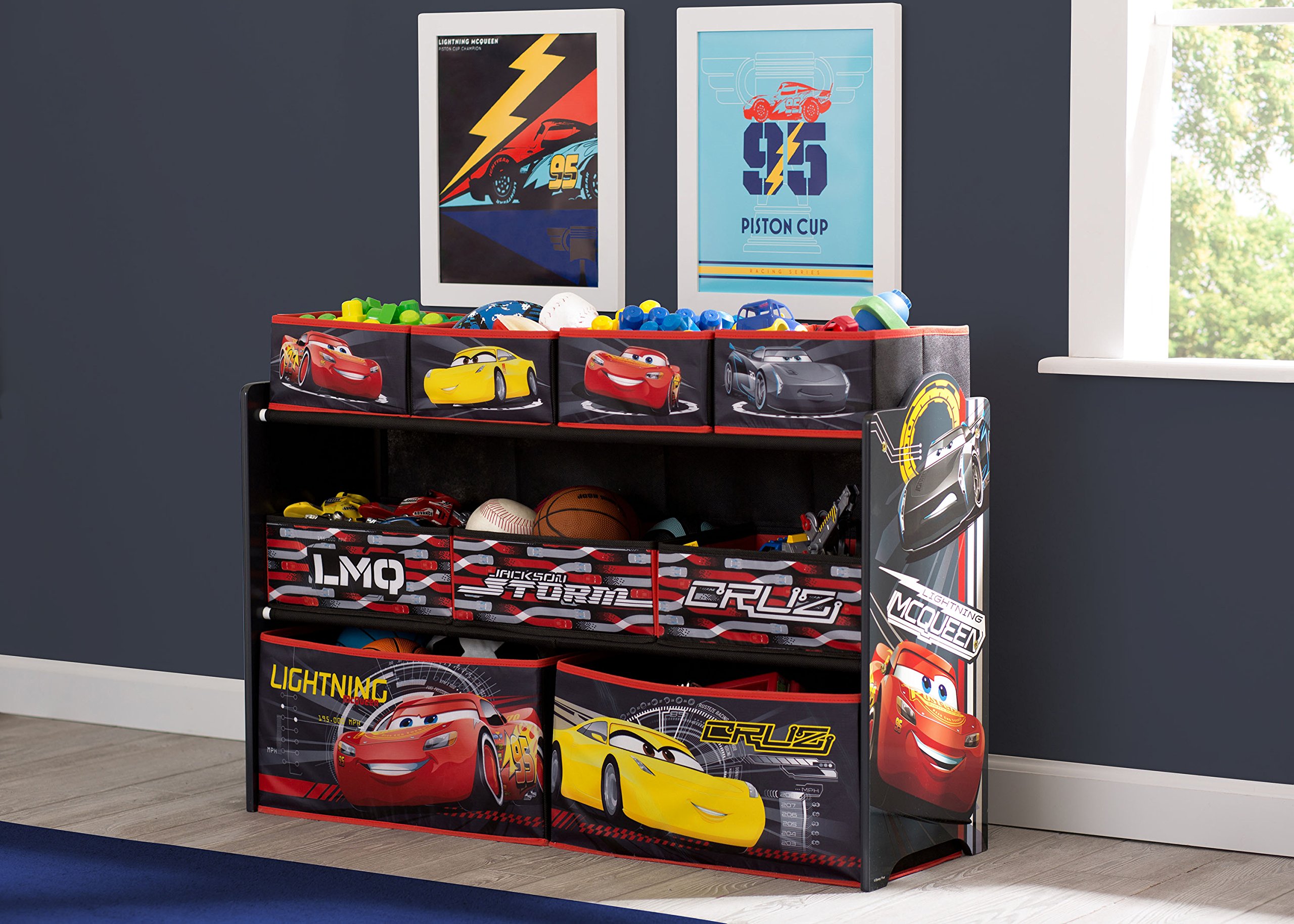 Delta Children Deluxe MultiBin Toy Organizer, Disney/Pixar Cars 80213061111 eBay