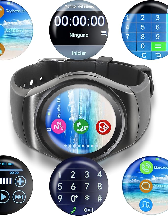 imperii Smartwatch Rolling HR Negro: Amazon.es: Electrónica