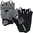 LuxoBike Cycling Gloves Mountain Bike for Men – Shock Absorbing SBR Gel Padded – Anti Slip Palm – Ultra Breathable – Specialized for Mens Bicycling, Biking, MTB Biker, Road Bicycle Riding