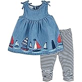 Mud Pie girls Mud Pie Children's Sailboat Tunic and Capri