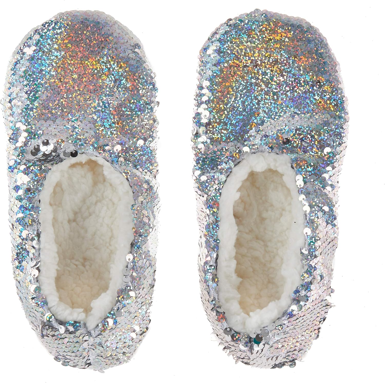 sequin mule slippers