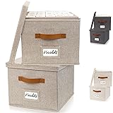 ZICOTO Decorative File Organizer Box Set of 2