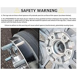 EZISOE 1.5 Inch 6x135 Wheel Spacers for 2004-2014