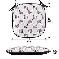 Ambesonne Compass Chair Seating Cushion Set of