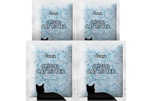 COCOYO Crystal Cat Litter I Silica Gel Cat Litter,17.2 Lbs Value Pack (4.3 Lbs x 4)