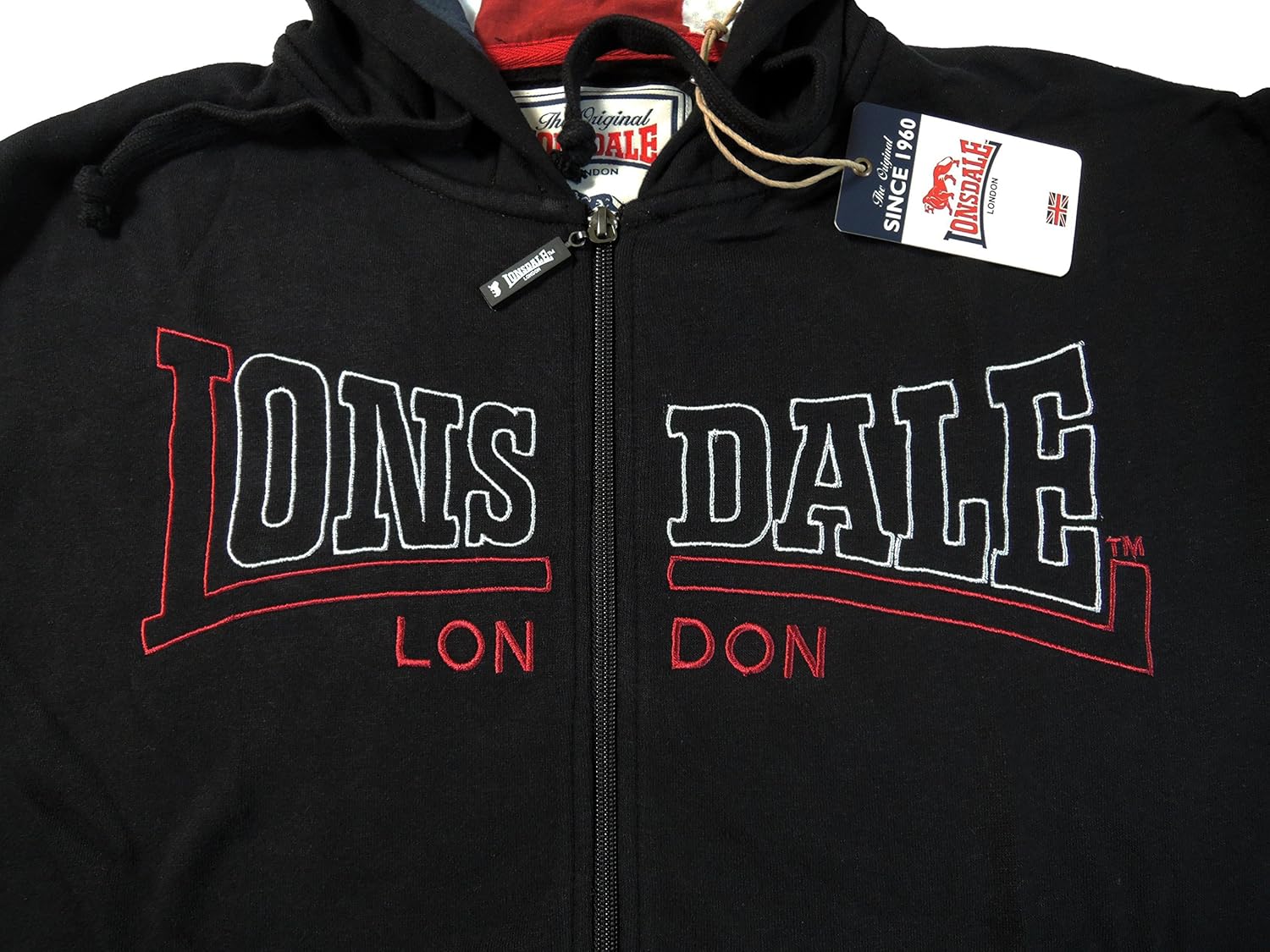 lonsdale space zip hoody mens
