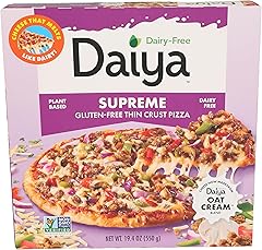 Daiya, Frozen, Dairy Free Supreme Gluten Free Vegan Pizza, 19.4 Ounce