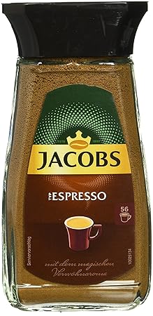 Jacobs Espresso Instant-/ Löskaffee Glas, 100 g