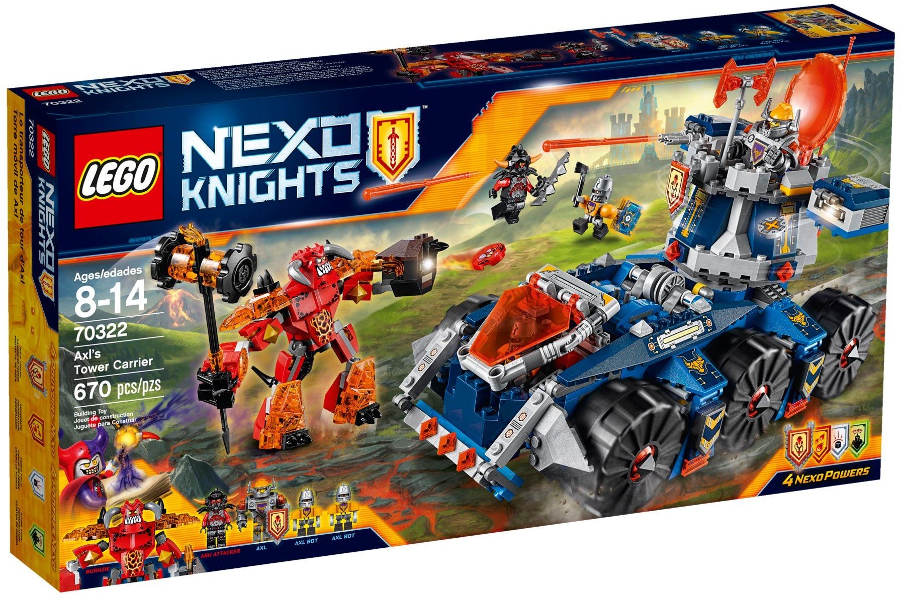 LEGO 70322 "Nexo Knights Axl Tower Carrier Construction Set (Multi-Colour)