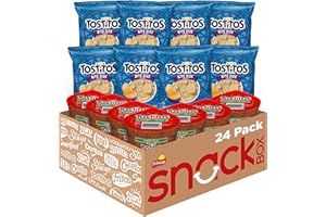 Frito Lay Tostitos Bitesize Rounds Chips and Salsa Dip Cups Variety Pack, (Pack of 24)