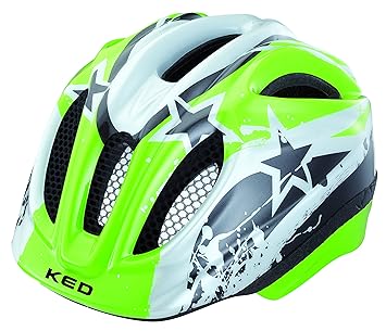 KED Meggy Helm green stars Kopfumfang 49-55 cm 2015