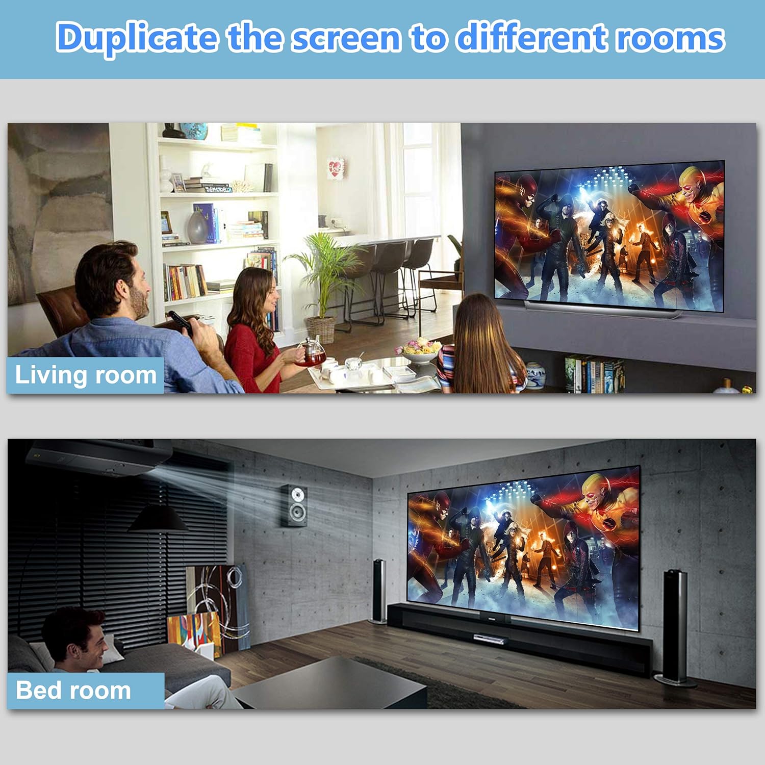 avedio links HDMI Splitter 1 in 2 Out, 4K HDMI Splitter for Dual Monitors with Same Image, 1x2 HDMI Splitter 1 to 2 Amplifier for Full HD 1080P 3D with High Speed HDMI Cable(1 Source onto 2 Displays): Electronics