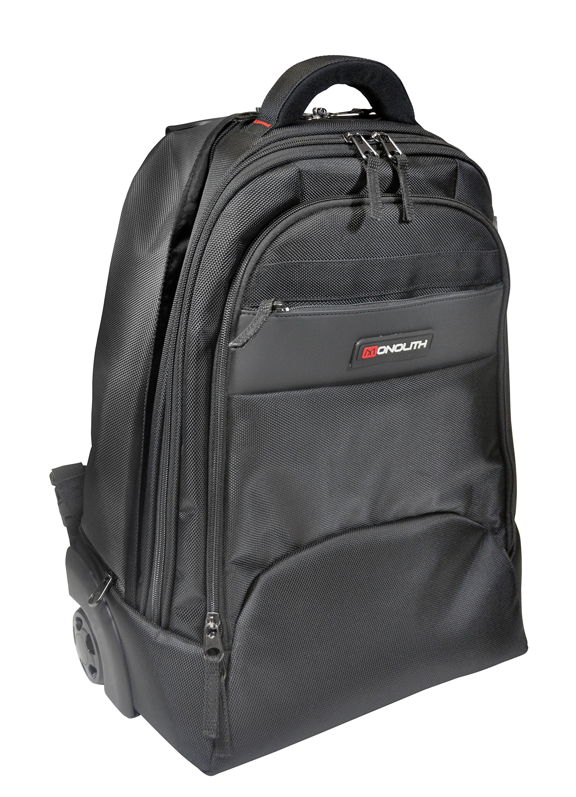 Monolith 3207 2-in-1 Wheeled Laptop Backpack - Black
