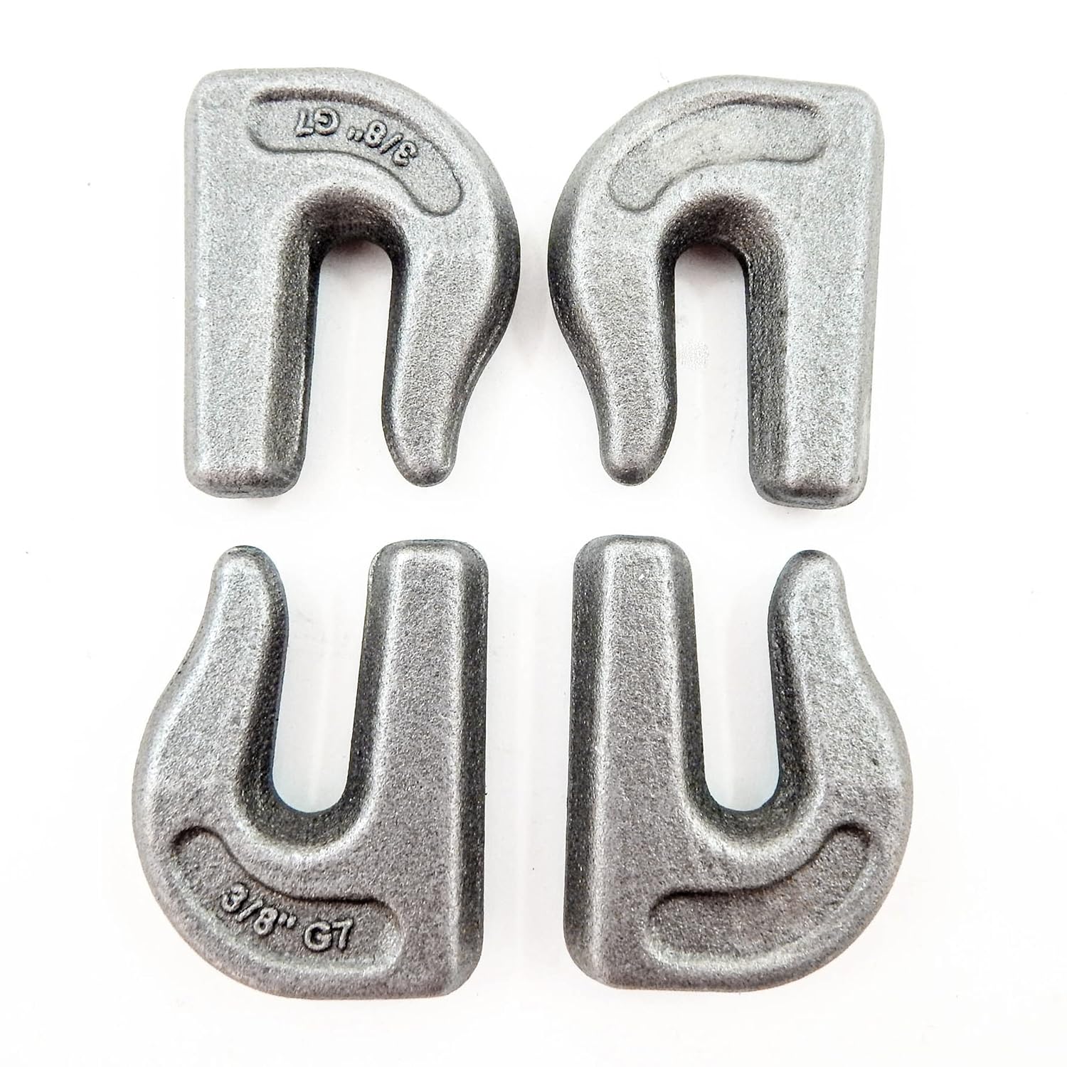 hot sale 4 NEW 3/8" G7 Weld on Grab Chain Hooks G70 Bucket Trailer