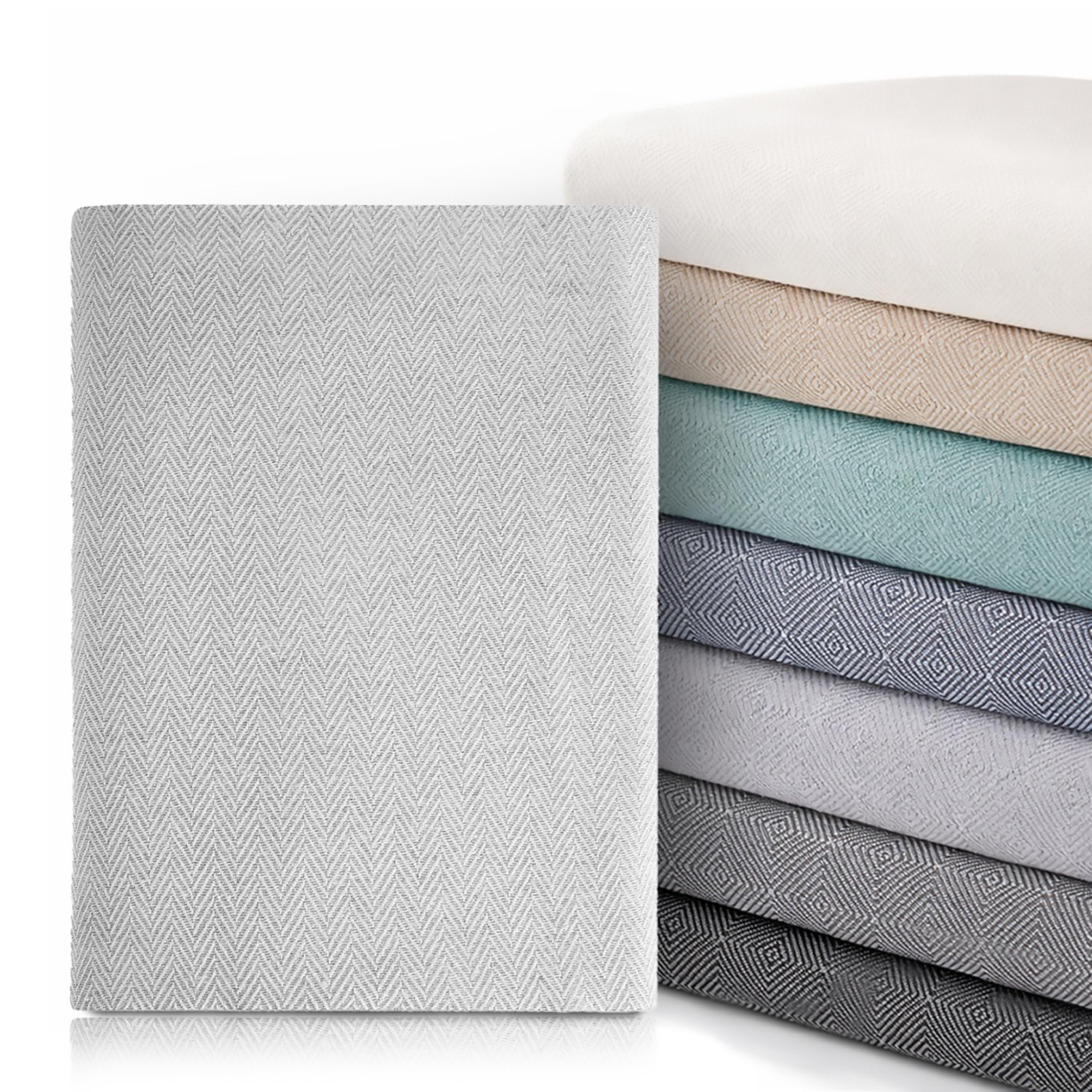 textil-home Throw Blanket Protector sofa MARTINA Bed Cover - 130x180 cm - for 1 seater sofa cover, Sofa Cover Protector. Pearl