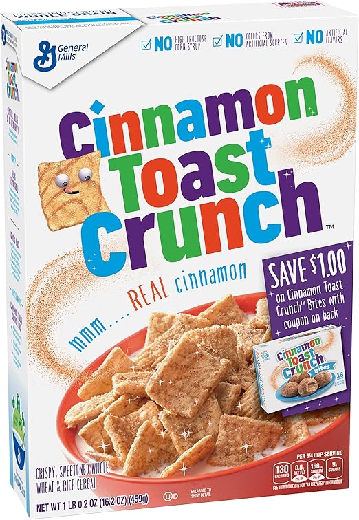 Cinnamon Toast Crunch (12oz) 340g American Breakfast Cereal Amazon.co