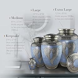 Blue Angel Cremation Urn for Ashes Adult Male