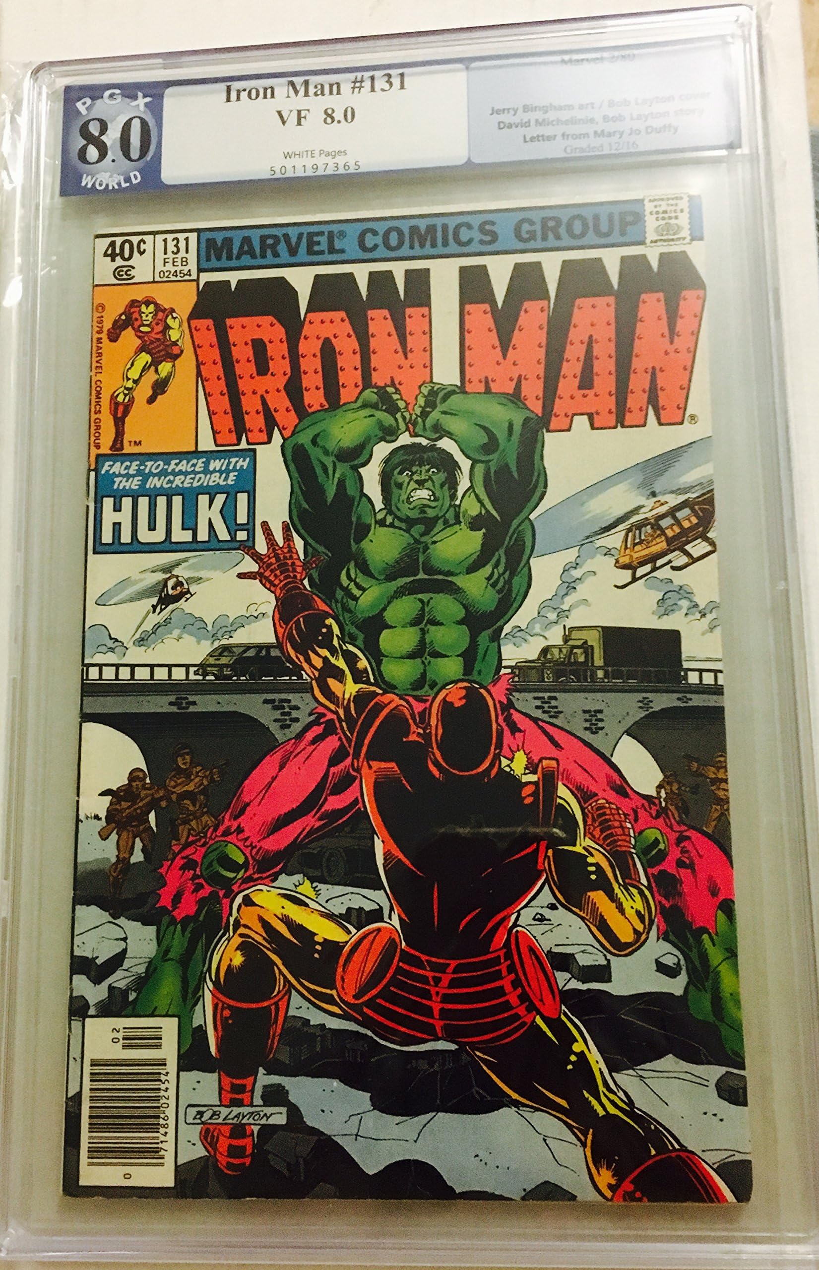 Iron Man, Vol.1, 131, PGX Certified 8.0-1980, Hulk Is Where The Heart Is.