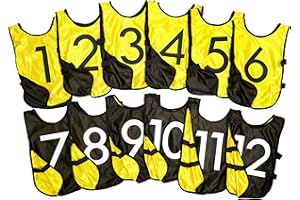 LVL10 SPORTS LVL10 Pro Sports Pinnies - Reversible Numbered Pinnies with Premium Fabric, Comfortable Fit and Fade-Resistant Prin