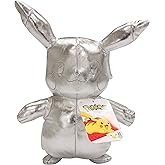 Pokémon 8" Silver Pikachu 25th Anniversary Plush - Officially Licensed - Quality & Soft Stuffed Animal Toy - Limited Edition - Collectible Stuffed Animal Toy - Great Gift for Kids, Boys, Girls
